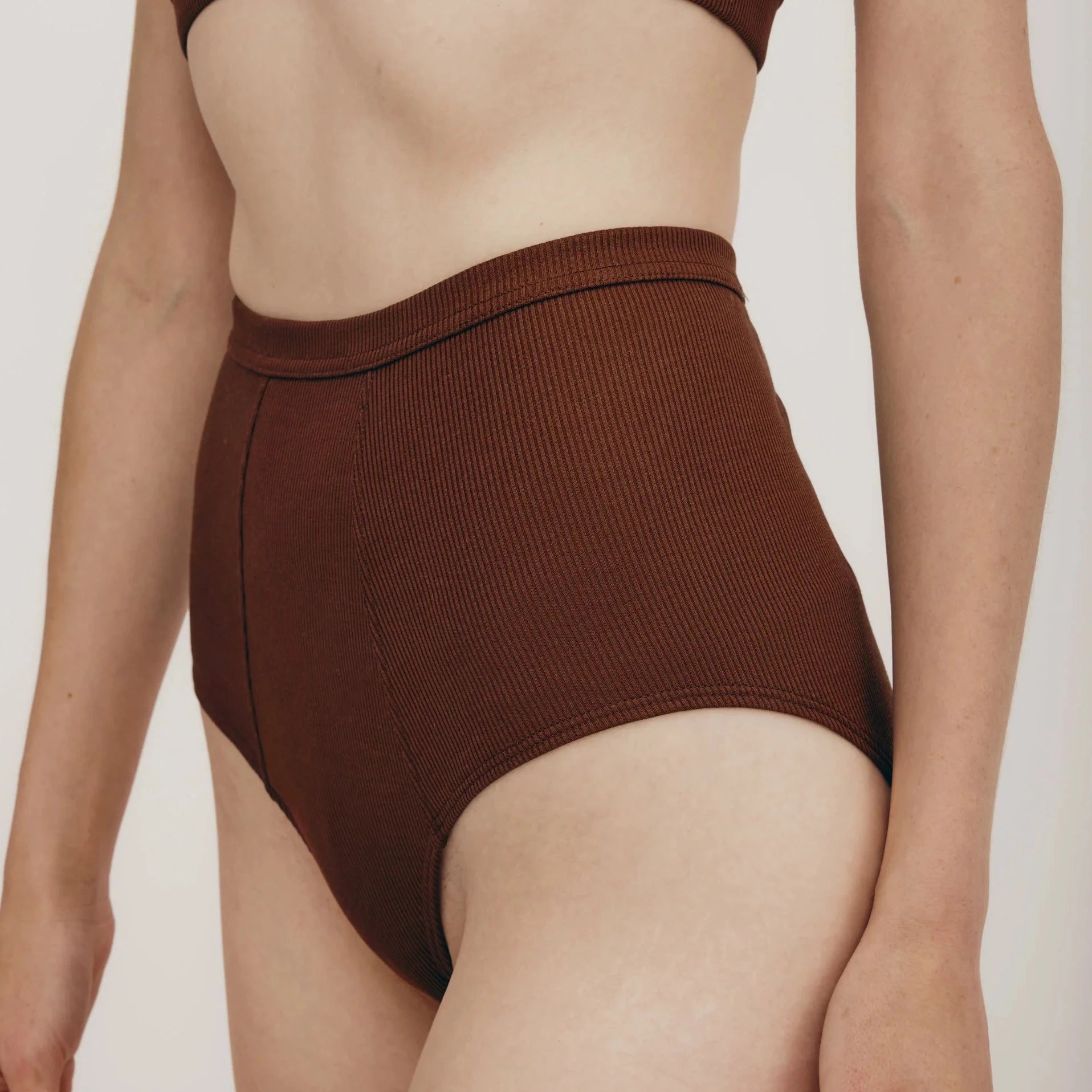 Organic Cotton Rib Flex Super High-Rise Briefs ORGANIC BASICS 