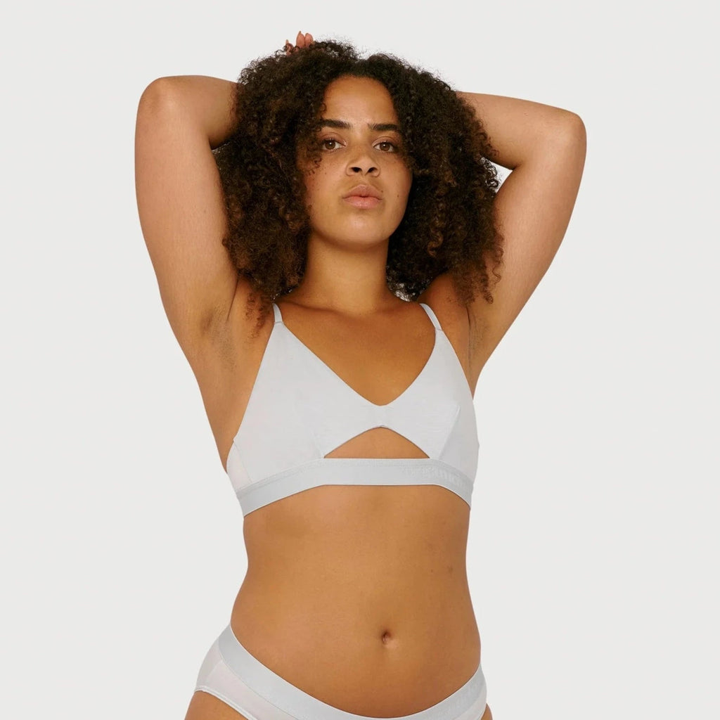Soft Touch Bralette ORGANIC BASICS Cloudy Blue XS 