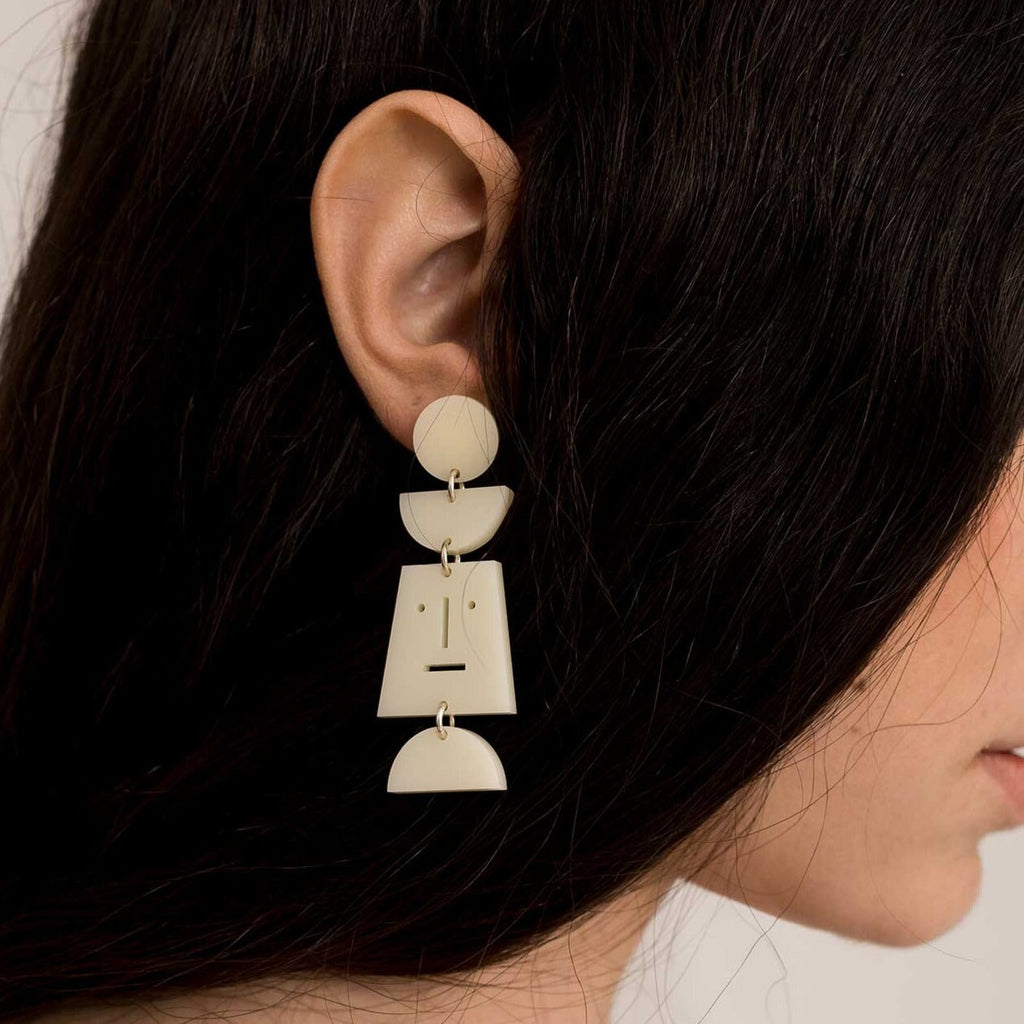 Totem Earrings - Cream ORELLA 