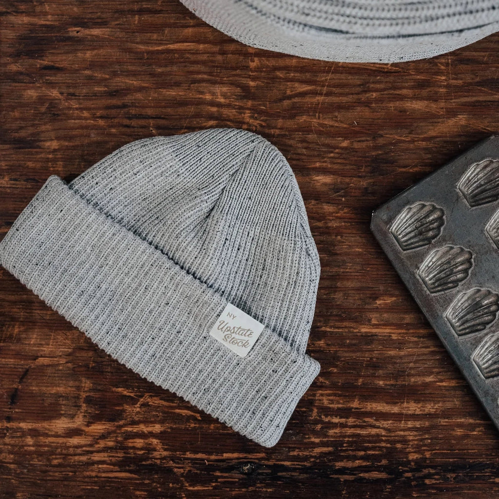 Upcycled Cotton Watchcap | Grey Fleck UPSTATE STOCK 