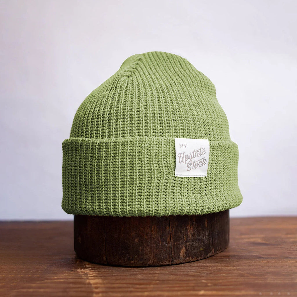 Upcycled Cotton Watchcap | Matcha UPSTATE STOCK 