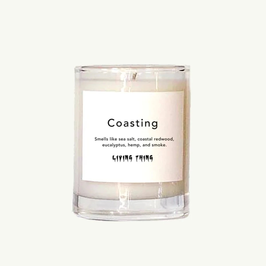 Votive Candle | COASTING | sea salt, coastal redwood, eucalyptus, hemp, smoke Living Thing 