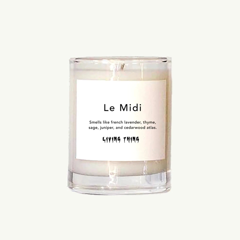 Votive Candle | LE MIDI | french lavender, thyme, sage, juniper, cedarwood atlas Living Thing 